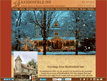 Tablet Screenshot of haddonfieldinn.com